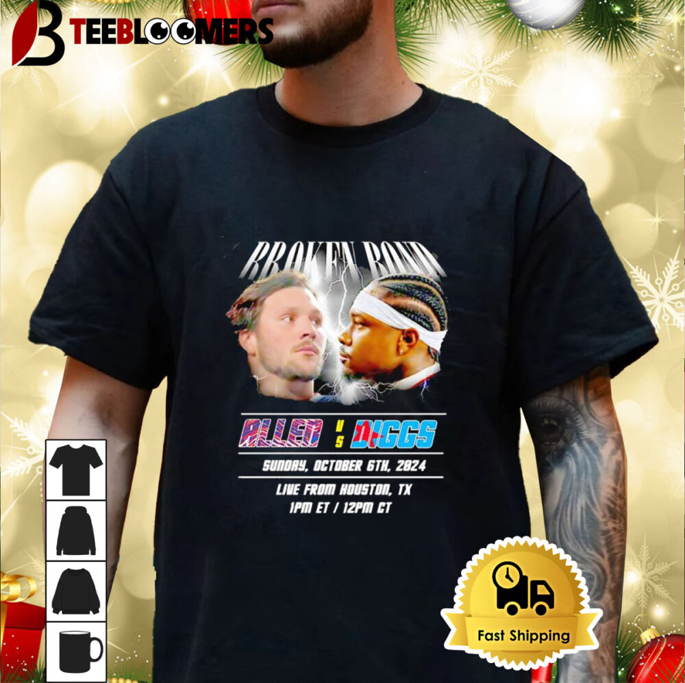 Buffalo Bills Broken Bond Josh Allen Vs Stefon Diggs Shirt 3