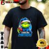 Carolina Panthers Grinch Wearing Santa Hat Christmas 2024 Shirt 3