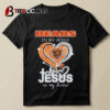 Chicago Bears In My Veins Jesus In My Heart Diamond 2024 T Shirt