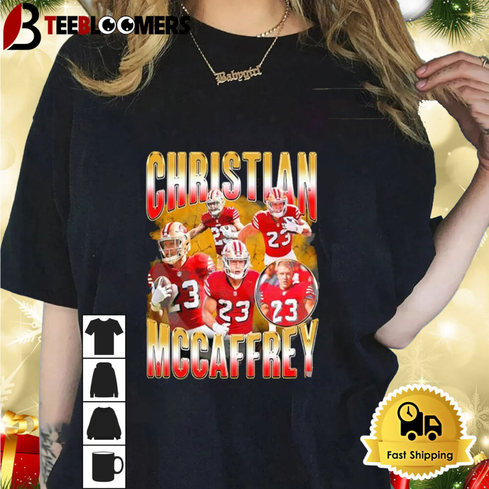 Christian Mccaffrey No 23 San Francisco 49ers Graphic Shirt 1