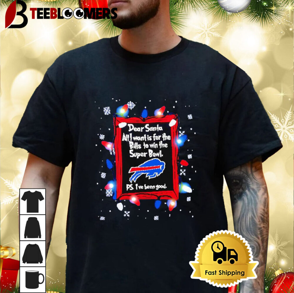 Dear Santa Buffalo Bills Christmas Lights Shirt 3