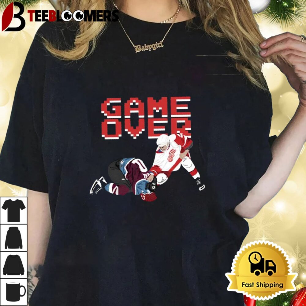 Detroit Red Wings Vs Colorado Avalanche Game Over Shirt 1