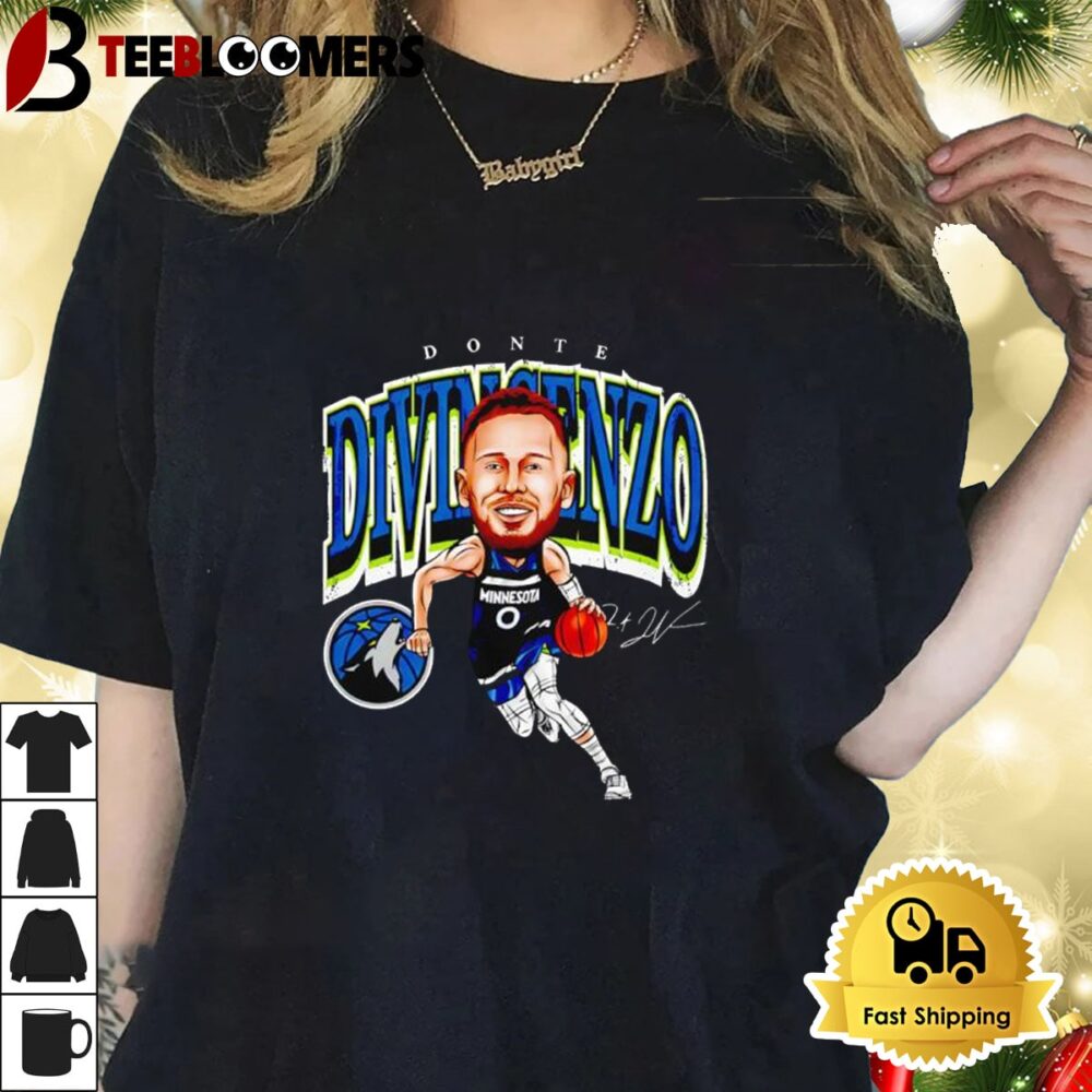 Donte Divincenzo Minnesota Timberwolves Caricature Signature Shirt 1