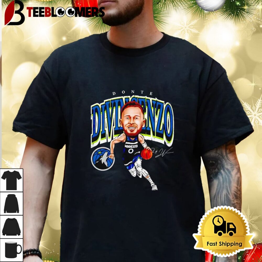 Donte Divincenzo Minnesota Timberwolves Caricature Signature Shirt 3