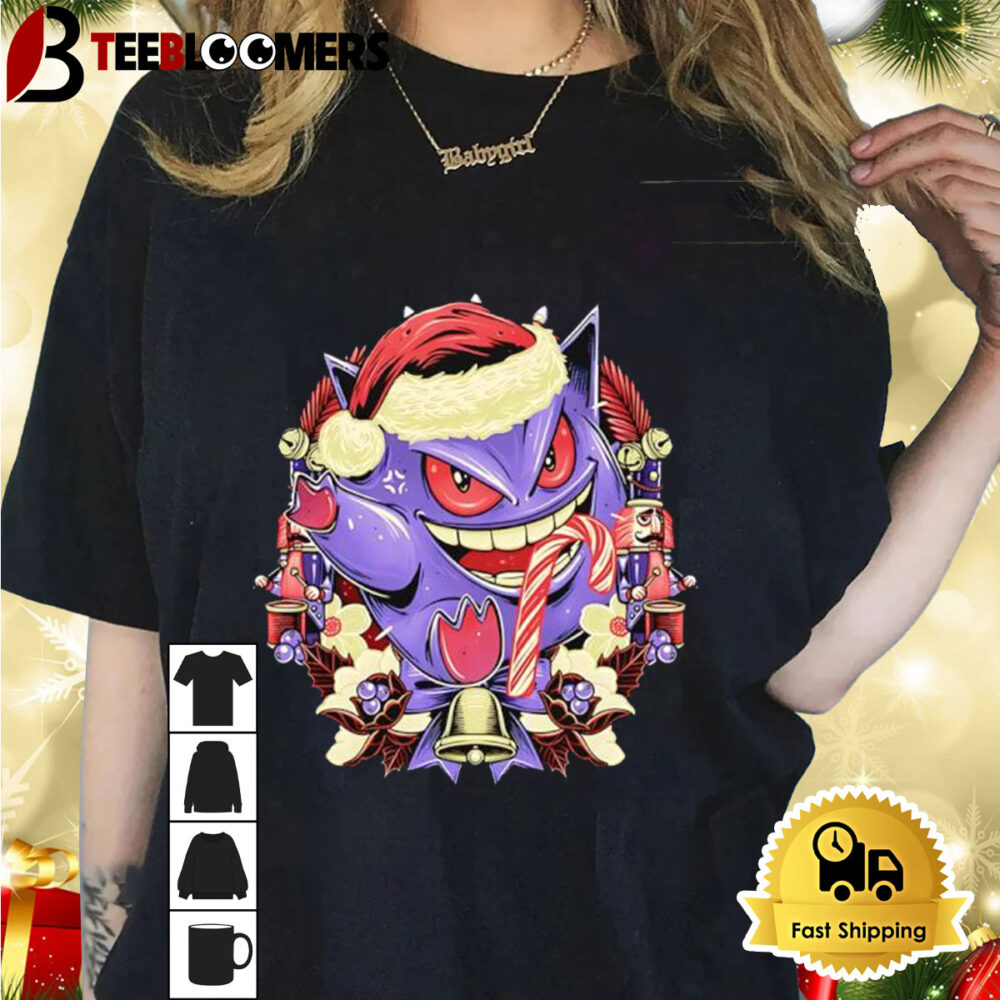 Gengar Christmas Ghost Shirt 1