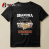 Grandma Doesn't Usually Yell But When She Does Her Washington Commanders Are Playing Signatures T Shirt