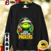 Green Bay Packers Grinch Wearing Santa Hat Christmas 2024 Shirt 2