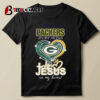 Green Bay Packers In My Veins Jesus In My Heart Diamond 2024 T Shirt