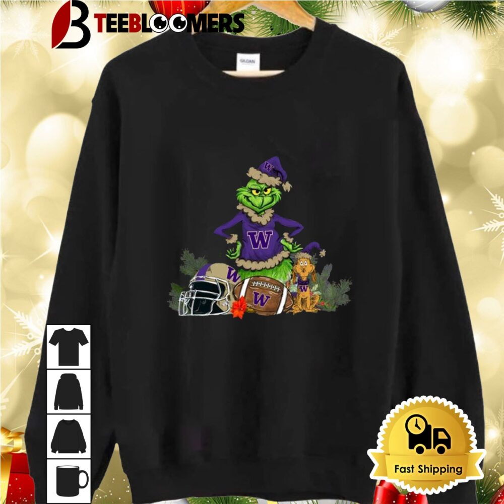 Grinch Washington Huskies Christmas Shirt 2