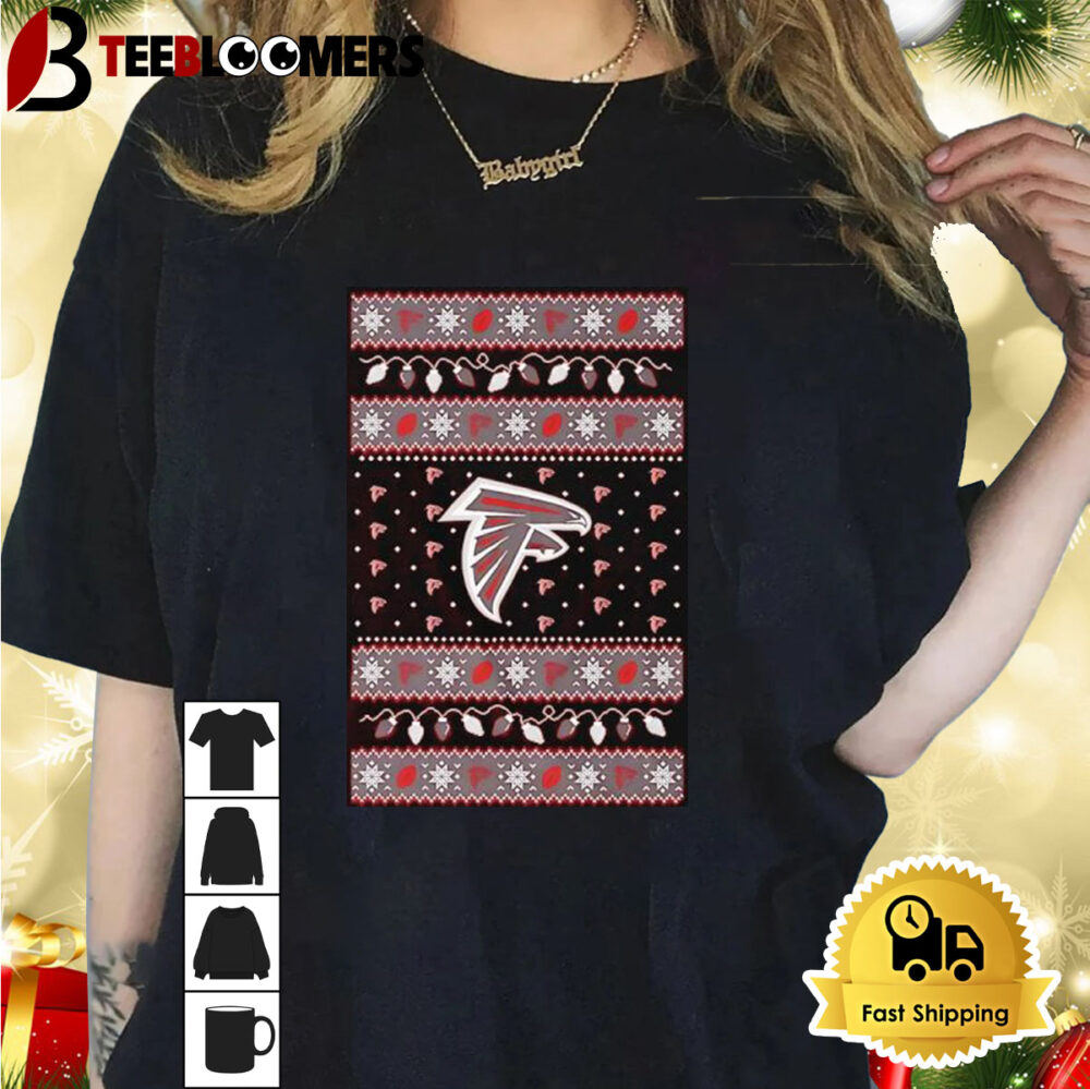 Holiday Lights Atlanta Falcons Ugly Christmas Shirt 1