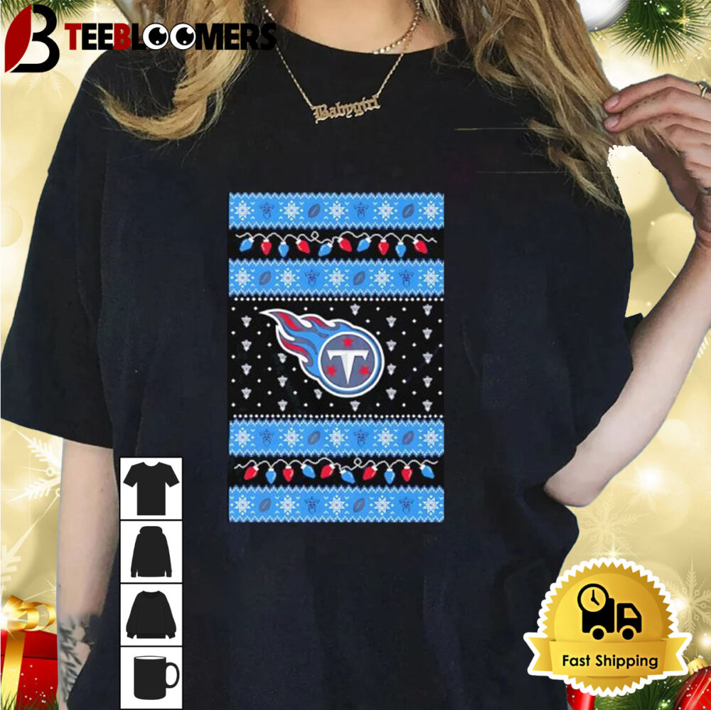 Holiday Lights Tennessee Titans Ugly Christmas Shirt 1