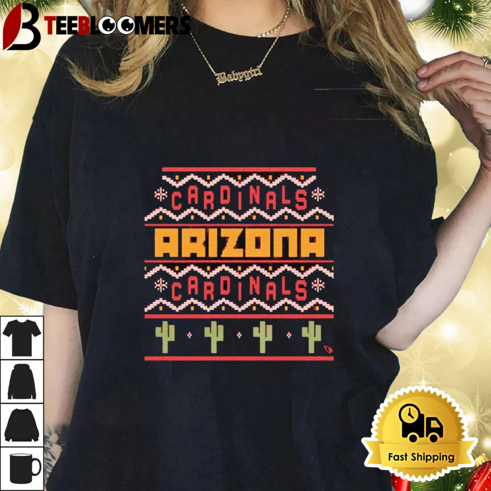 Holiday Season Arizona Cardinals Merry Christmas 2024 Ugly Shirt 1