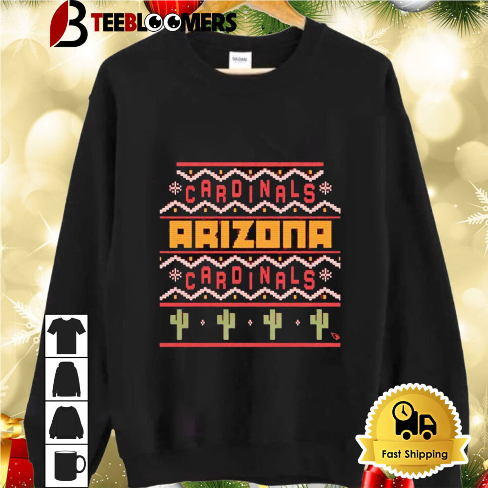 Holiday Season Arizona Cardinals Merry Christmas 2024 Ugly Shirt 2