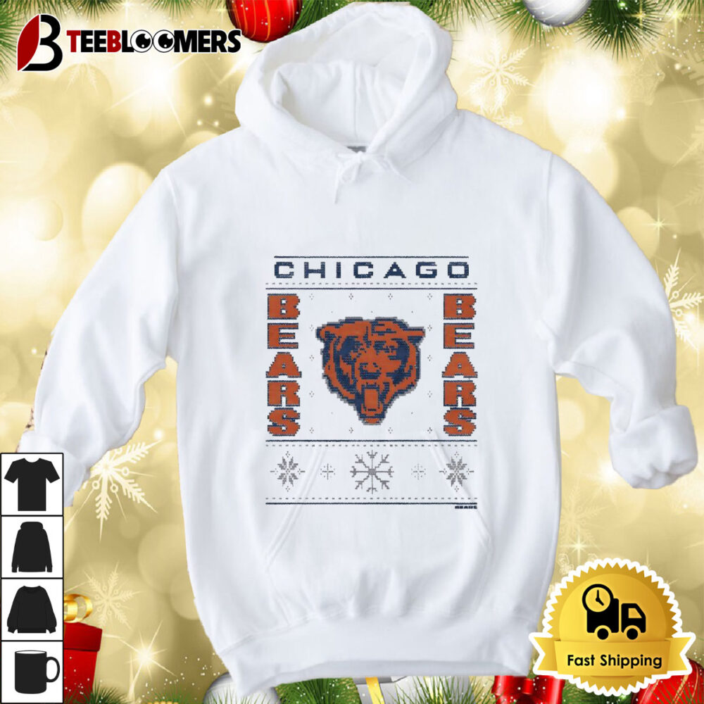 Holiday Season Chicago Bears Merry Christmas 2024 Ugly Shirt 4