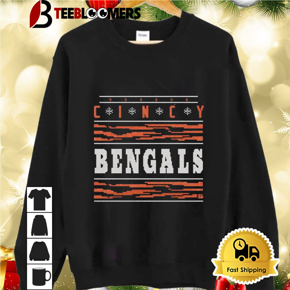 Holiday Season Cincinnati Bengals Merry Christmas 2024 Ugly Shirt 2