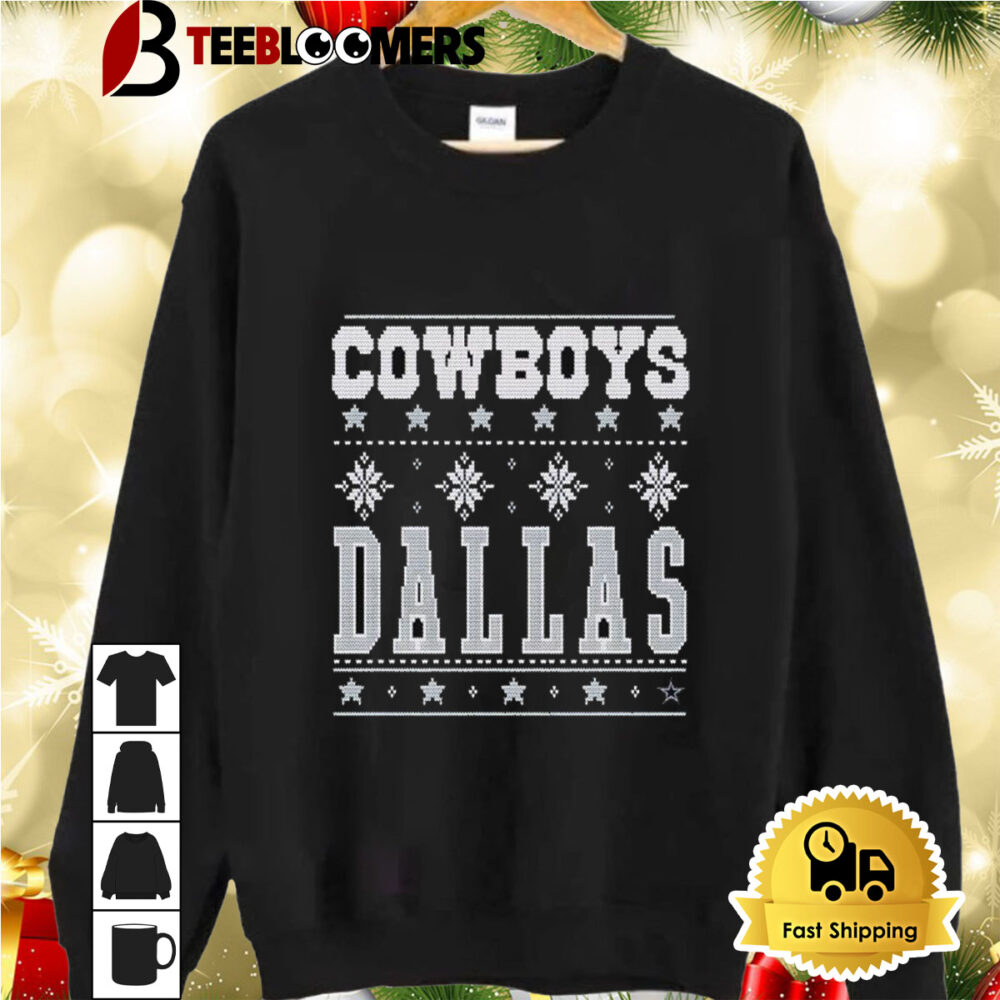 Holiday Season Dallas Cowboys Merry Christmas 2024 Ugly Shirt 2