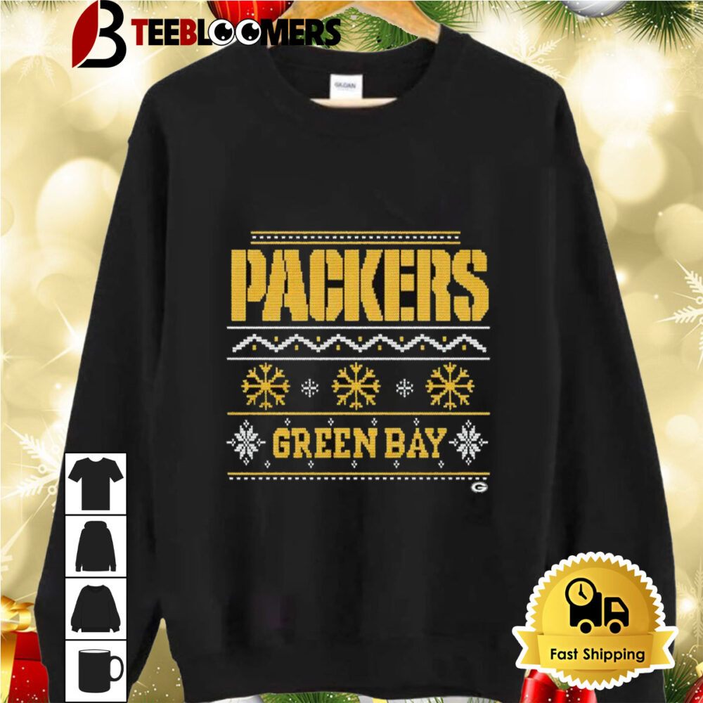 Holiday Season Green Bay Packers Merry Christmas 2024 Ugly Shirt 2