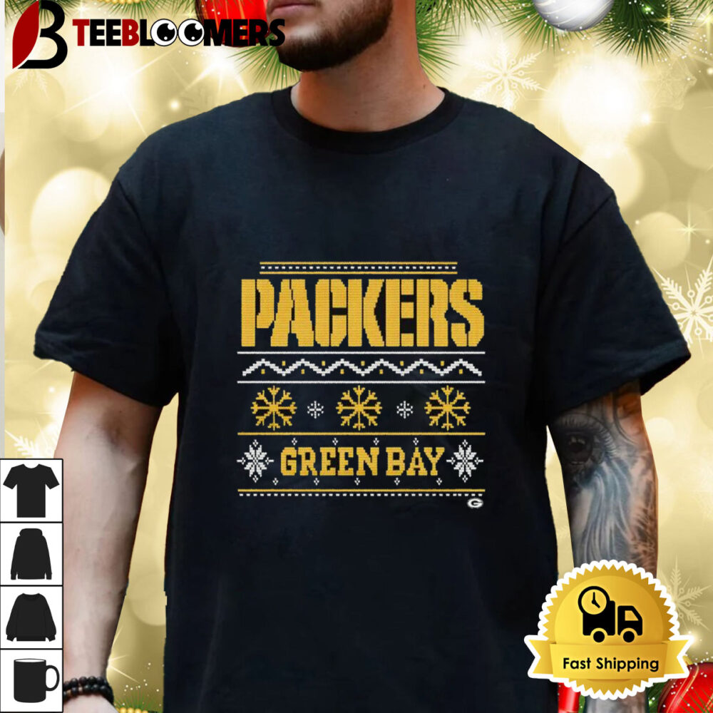 Holiday Season Green Bay Packers Merry Christmas 2024 Ugly Shirt 3