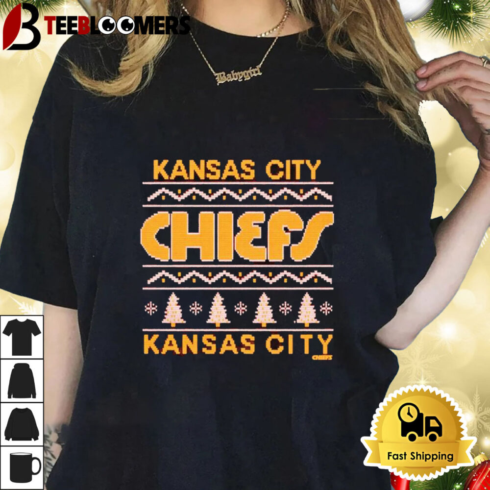 Holiday Season Kansas City Chiefs Merry Christmas 2024 Ugly Shirt 1