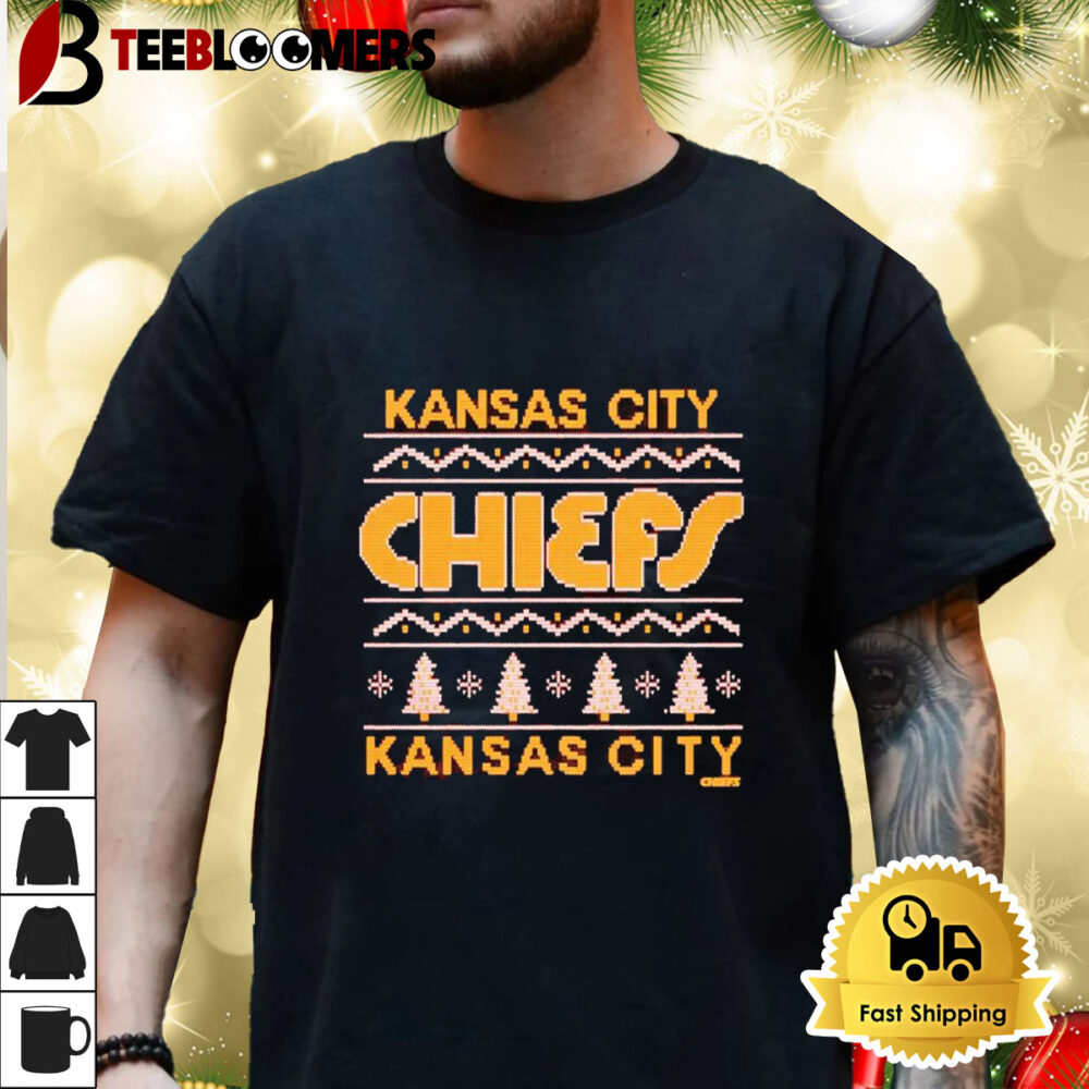 Holiday Season Kansas City Chiefs Merry Christmas 2024 Ugly Shirt 3