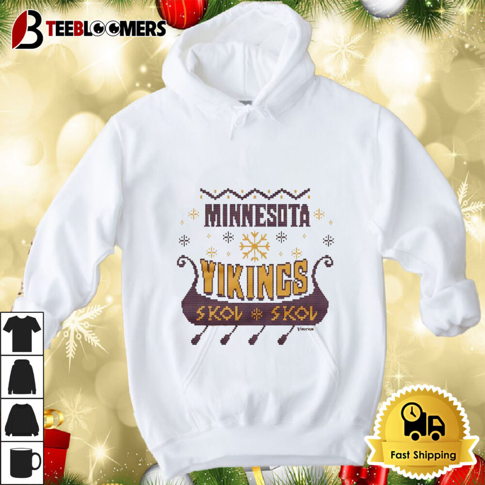 Holiday Season Minnesota Vikings Merry Christmas 2024 Ugly Shirt 4