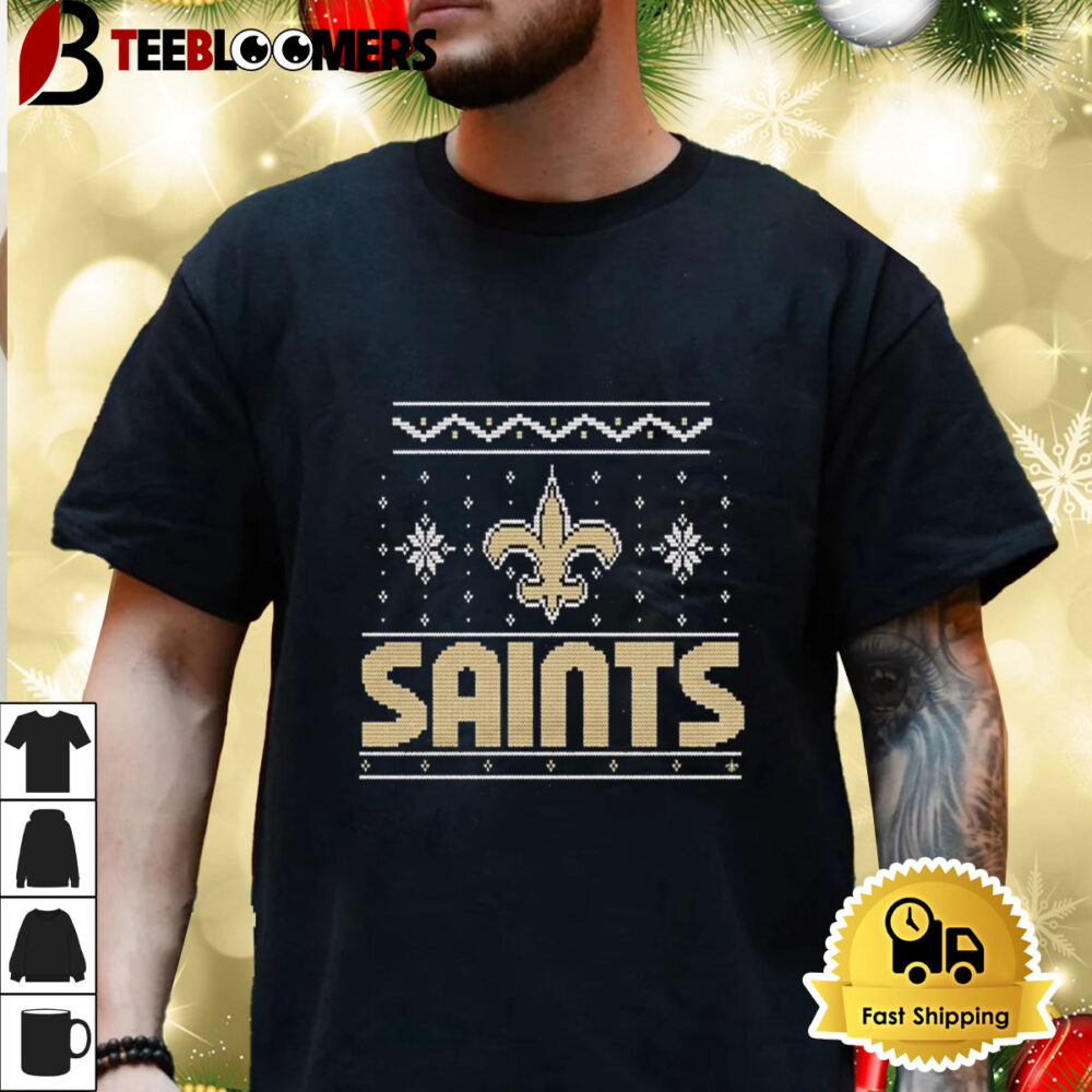 Holiday Season New Orleans Saints Merry Christmas 2024 Ugly Shirt 3