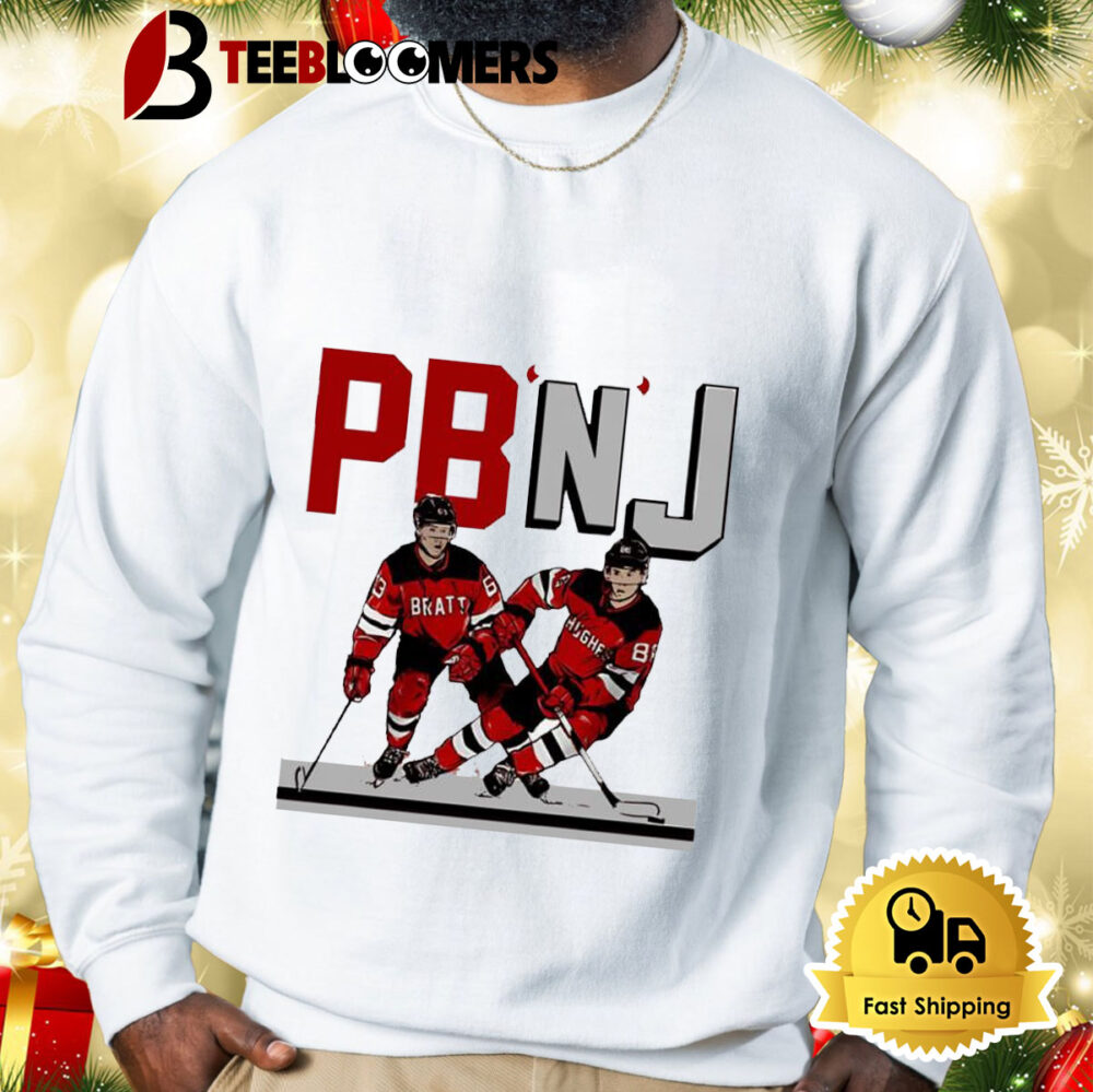 Jack Hughes And Jesper Bratt New Jersey Devils Pb And J Shirt 2