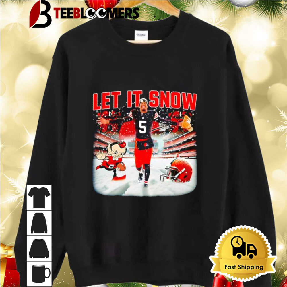 Jameis Winston Cleveland Browns Let It Snow Shirt 2