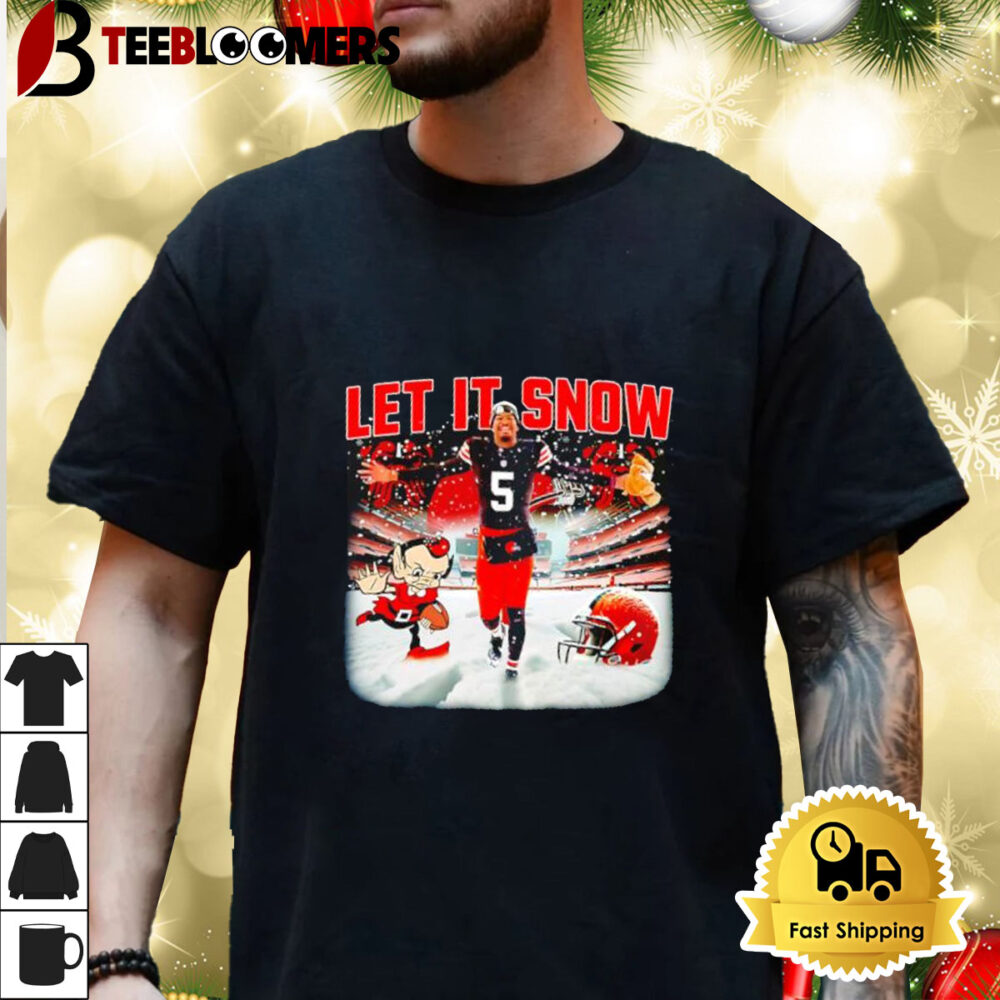 Jameis Winston Cleveland Browns Let It Snow Shirt 3