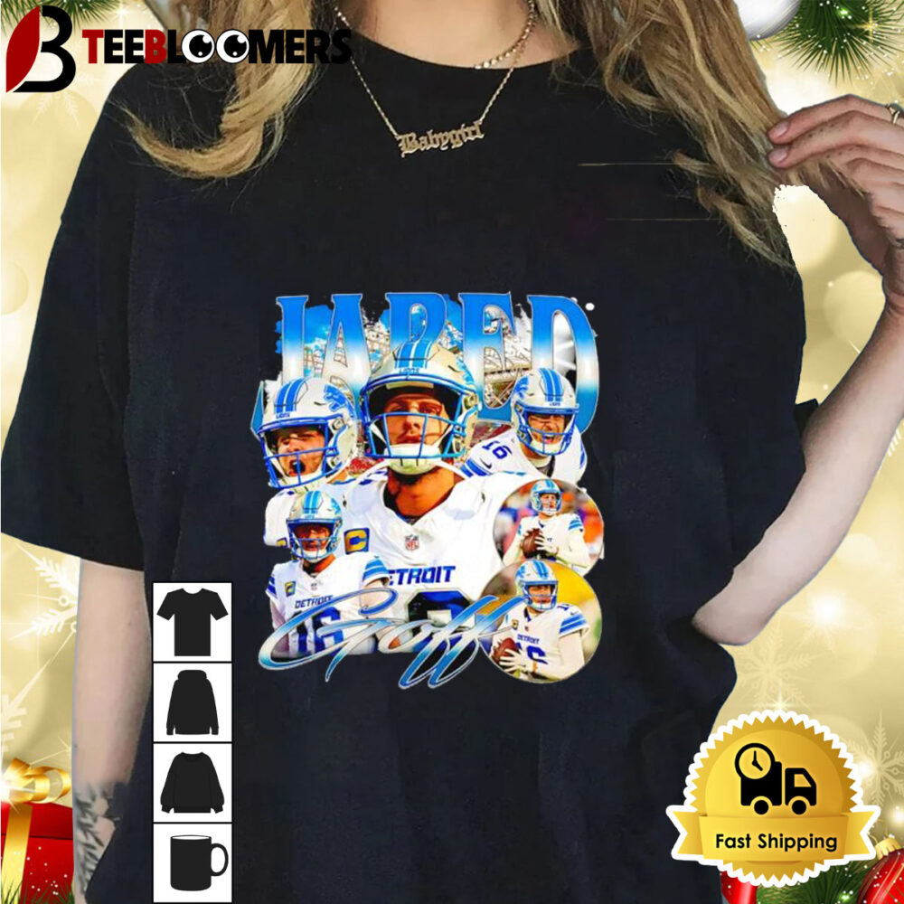 Jared Goff Detroit Lions Player Graphic Shirt 1