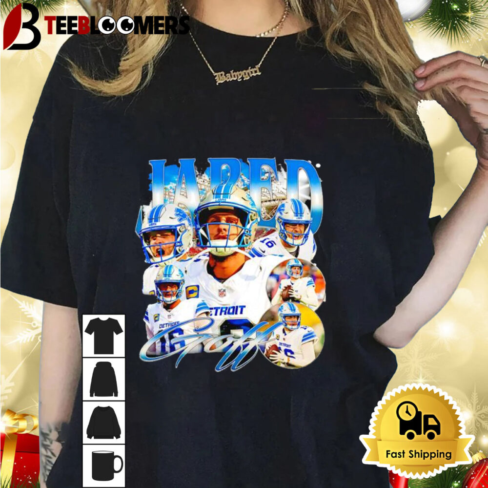 Jared Goff Detroit Lions Player Graphic Shirt 1