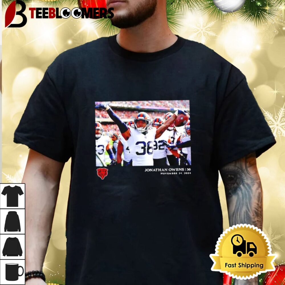 Jonathan Owens Chicago Bears Nfl Flash Features Week 12 Shirt 3