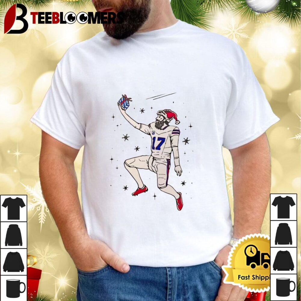 Josh Allen Buffalo Bills Santa Allen Shirt 1