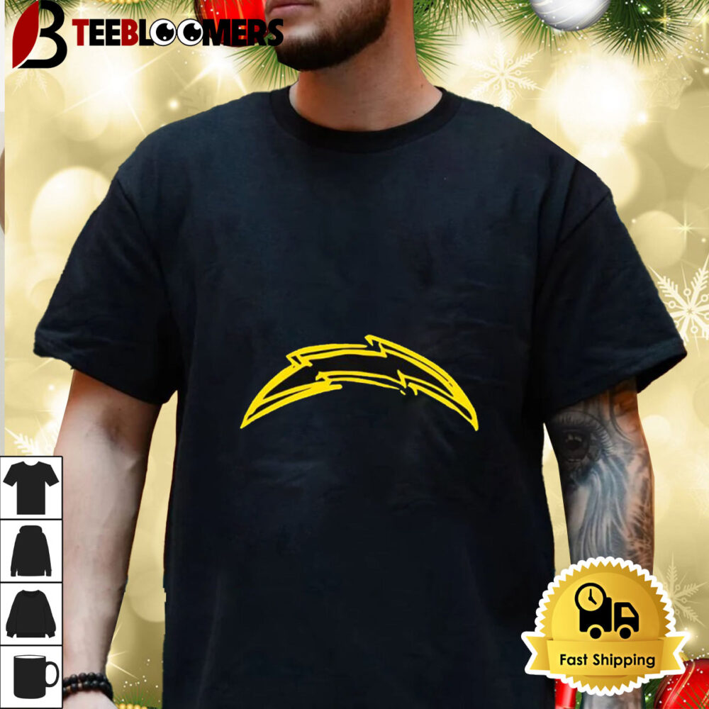 Los Angeles Chargers Art Logo Shirt 3