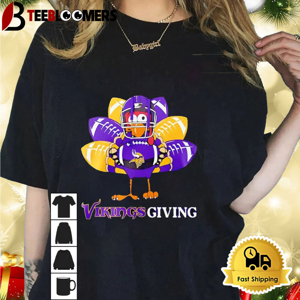 Minnesota Vikings Thanksgiving Day Happy Vikingsgiving 2024 Shirt 1