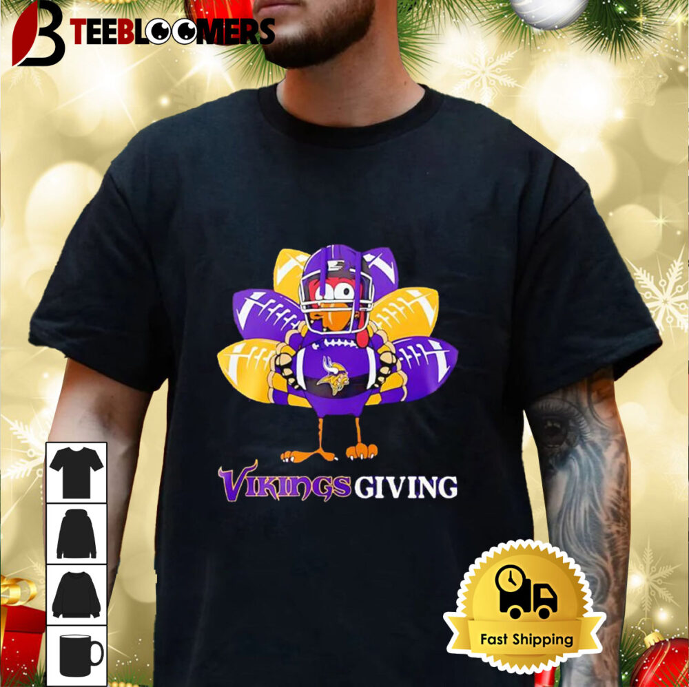 Minnesota Vikings Thanksgiving Day Happy Vikingsgiving 2024 Shirt 3