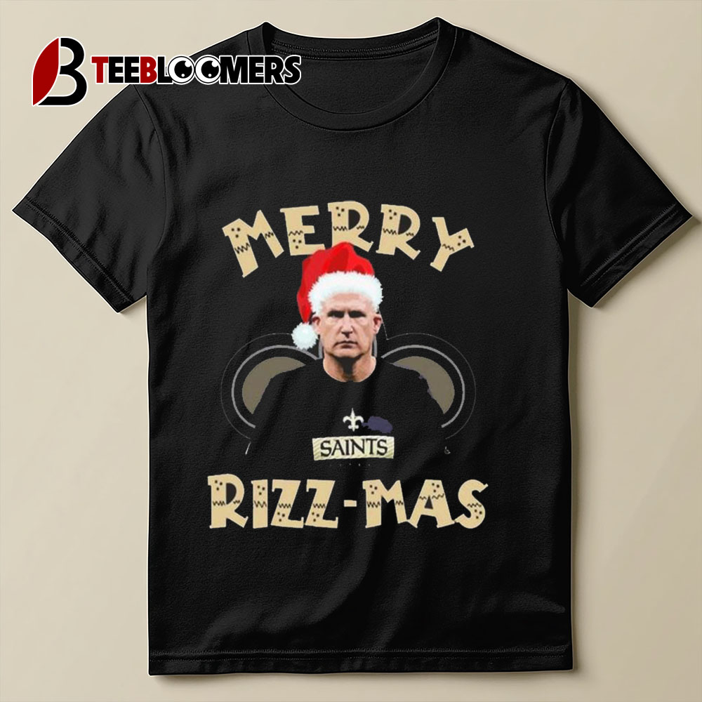 New Orleans Saints Merry Rizz Mas 2024 T shirt