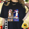 New York Knicks Patrick Ewing And Buffalo Bills Famer Bruce Smith Skyline Signatures Shirt 1