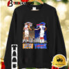 New York Knicks Patrick Ewing And Buffalo Bills Famer Bruce Smith Skyline Signatures Shirt 2