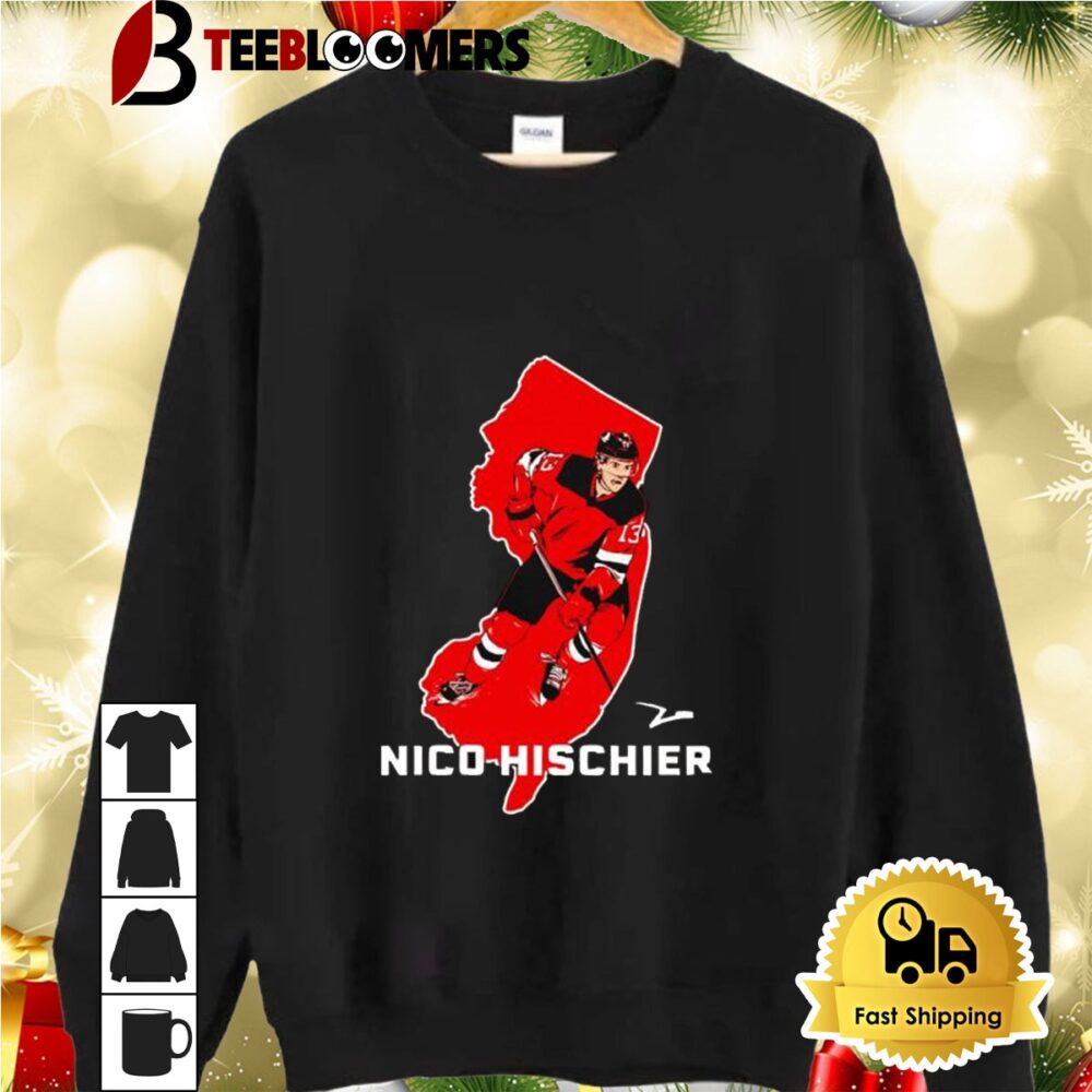 Nico Hischier New Jersey Devils State Star Shirt 2