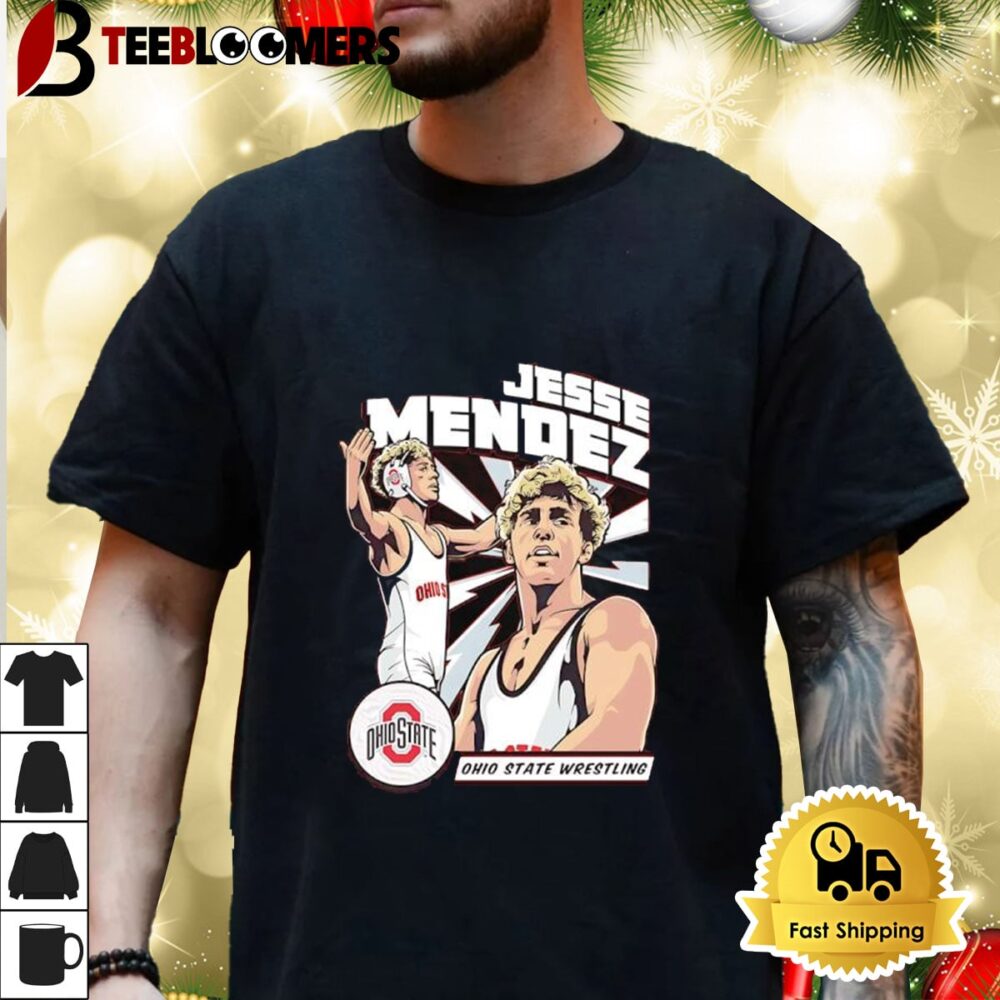 Ohio State Buckeyes Wrestling Nil Jesse Mendez Shirt 3