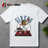 Philadelphia 76ers Tyrese Maxey 2024 City Edition Caricature Signature T Shirt