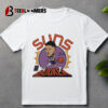 Phoenix Suns Devin Booker 2024 City Edition Caricature Signature T Shirt