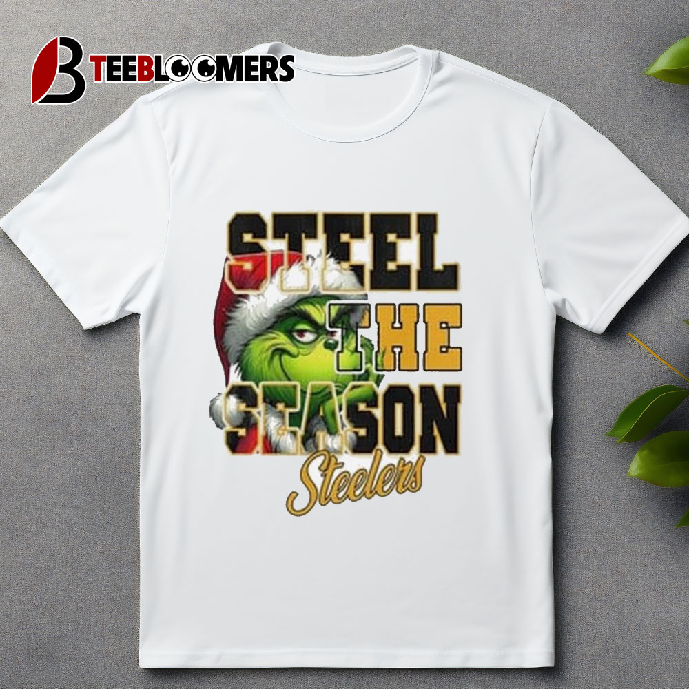 Pittsburgh Steelers Merry Christmas The Grinch Steelers The Season 2024 T Shirt