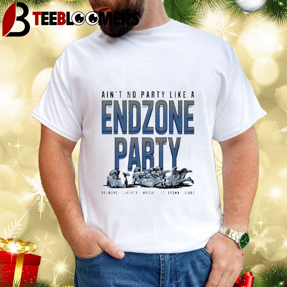 Sam Laporta Detroit Lions Ain't No Party Like A Endzone Party Shirt 1