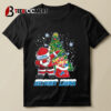 Santa Dabbing Detroit Lions Christmas 2024 T shirt