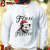 Santa Opossum Feral And Festive Shirt 2