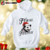 Santa Opossum Feral And Festive Shirt 4