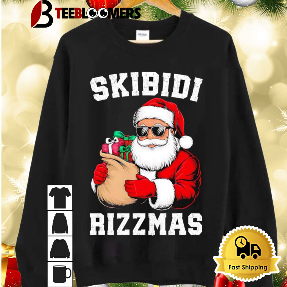 Skibidi Rizzmas Santa Shirt 2