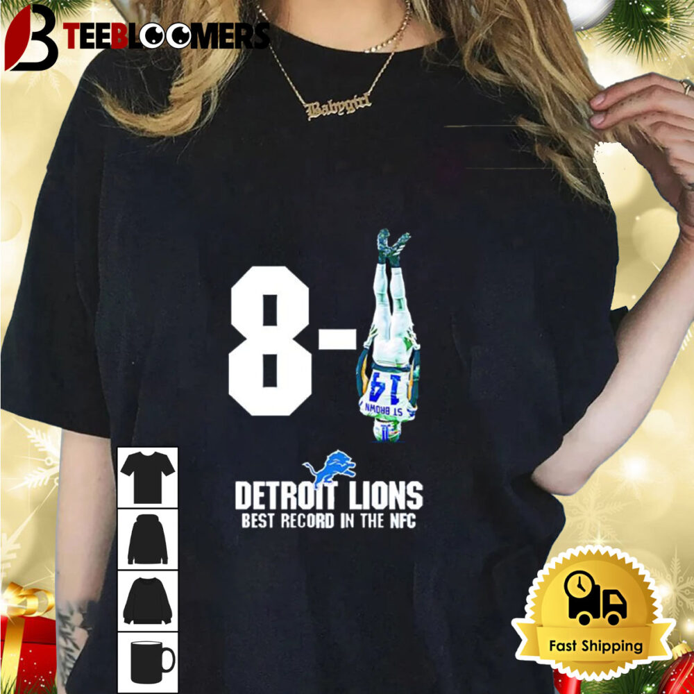 St Brown Detroit Lions Are 8 1 Best Record In The Nfc Shirt 1